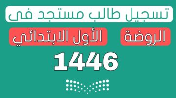 تسجيل رياض الأطفال 1446