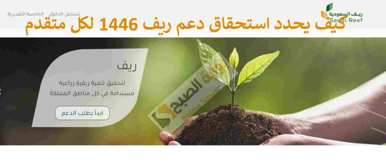 كيف يحدد استحقاق دعم ريف 1446 لكل متقدم وهل ينتفع الموقوف خدماته من الدعم