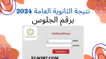 رابط نتيجة الثانوية العامة 2024