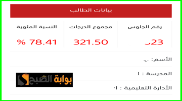 رابط نتيجة الثانوية العامة