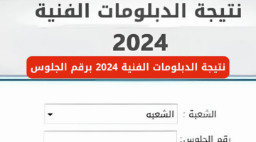 رابط نتيجة الدبلومات الفنية الدور الثاني 2024
