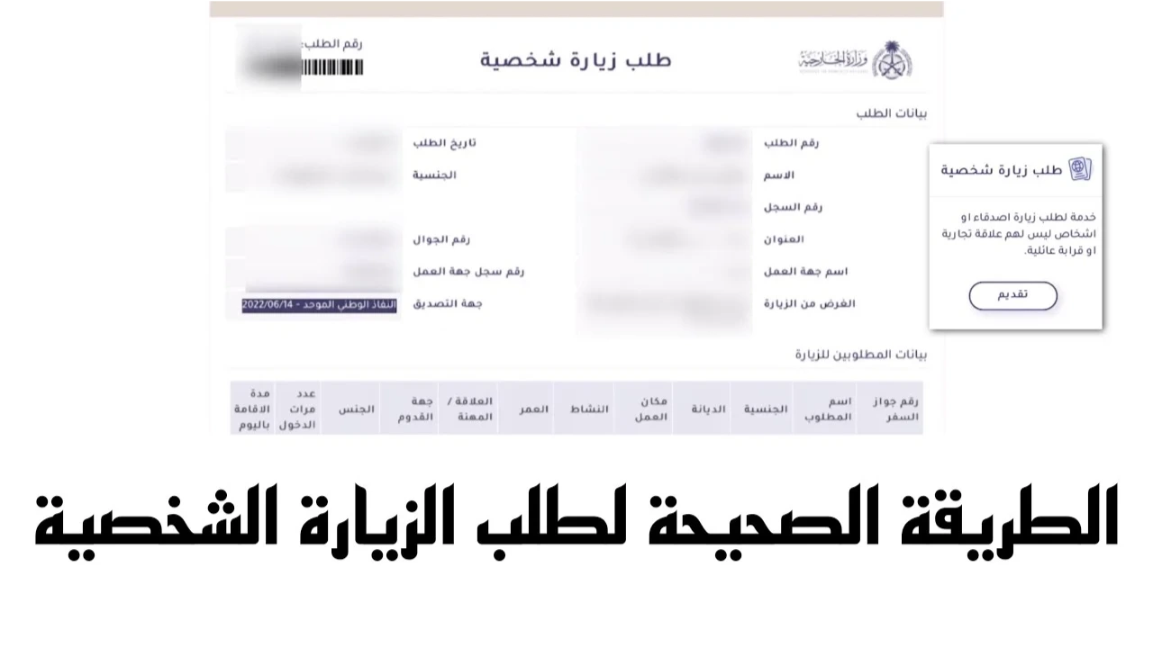 وزارة الخارجية توضح.. هل الزيارة الشخصية مفتوحة الآن 2024
