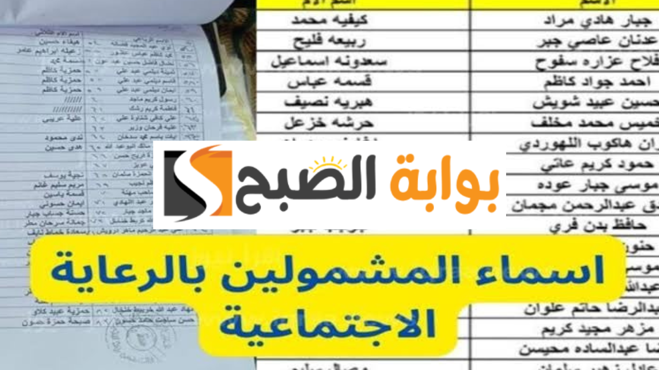 الاستعلام الفوري.. المشمولون بالرعاية الاجتماعية الوجبة الأخيرة 2024 في جميع المحافظات برابط مباشر