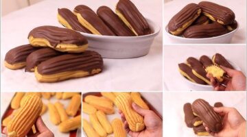 الاكلير الأصلي اعمليه في دقائق بكل سهولة وبمكونات بسيطة متوفرة في البيت