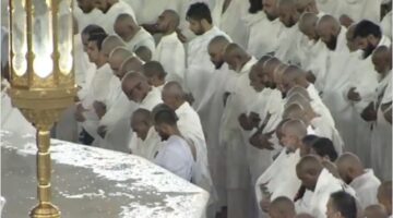 عاجل هطول أمطار غزيرة في الحرم المكي. فيديو