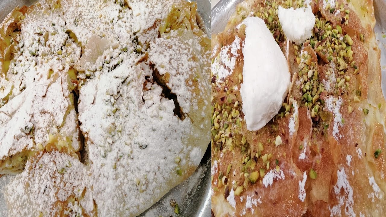 طريقة عمل فطيرة البغاشة المورقة بالجلاش في الطاسة لتحلية لذيذة وسهلة في المنزل