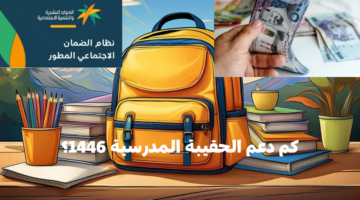 كم دعم الحقيبة المدرسية 1446