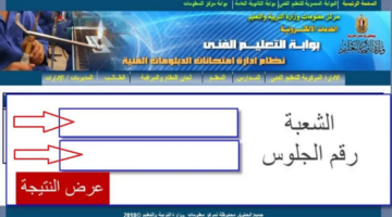 نتائج الدبلومات الفنية الدور الثاني