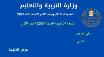 نتيجة الثانوية العامة 2024 8