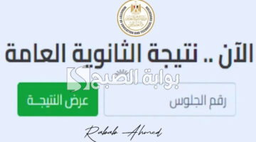 نتيجة الثانوية العامة الدور الأول