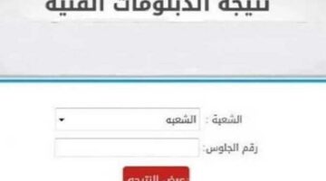 نتيجة الدبلومات الفنية دور ثاني 3