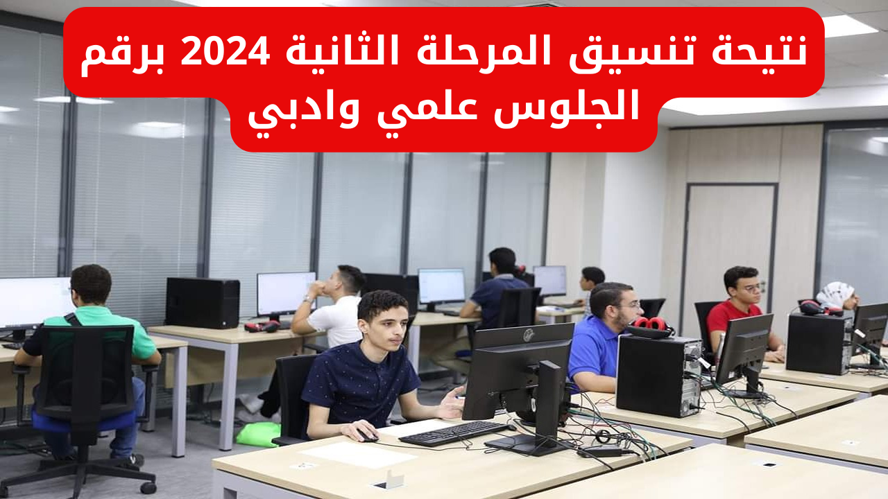 رابط استخراج نتيجة تنسيق المرحلة الثانية 2024 برقم الجلوس علمي وادبي
