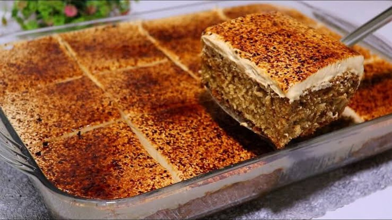 لعشاق القهوة.. طريقة عمل كيكة النسكافيه الهشه بكل سهولة في المنزل بقوامها الخفيف.. بمكونات بسيطة