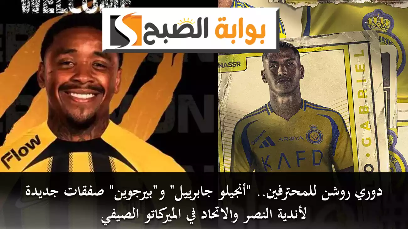 دوري روشن للمحترفين.. “أنجيلو جابرييل” و”بيرجوين” صفقات جديدة لأندية النصر والاتحاد في الميركاتو الصيفي