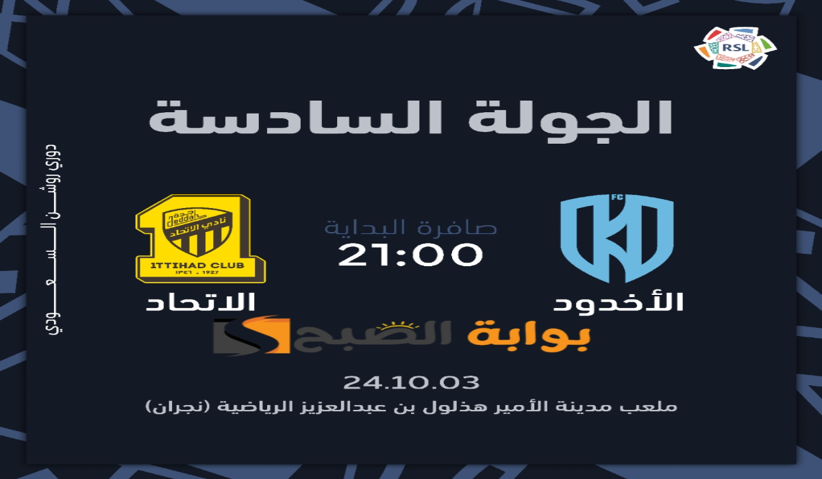 “الجولة السادسة”.. موعد ورابط حجز تذاكر مباراة نادي الاتحاد والأخدود في دوري روشن السعودي 2024