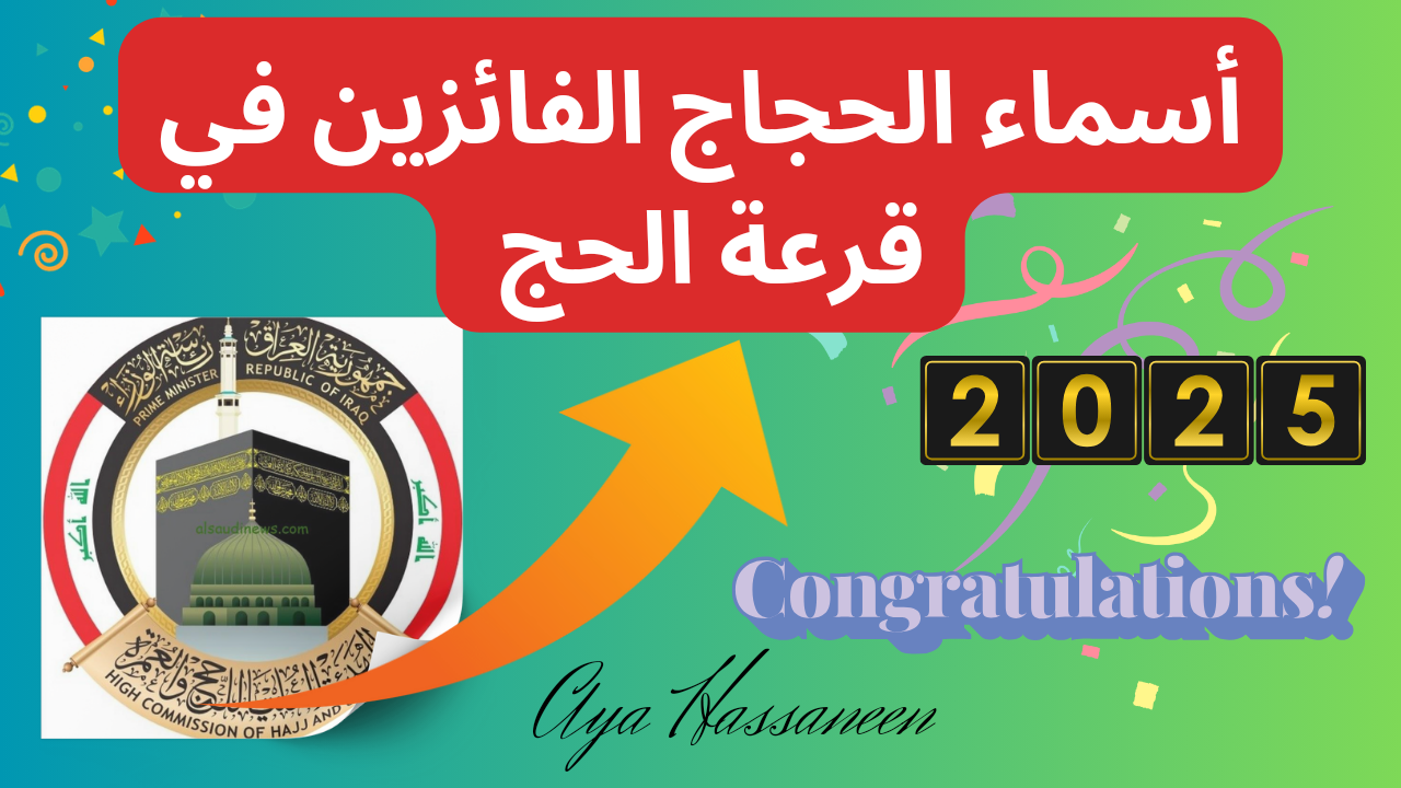 “حج مبرور”..اسماء الحجاج الفائزين في نتائج قرعة الحج 2025 العراق