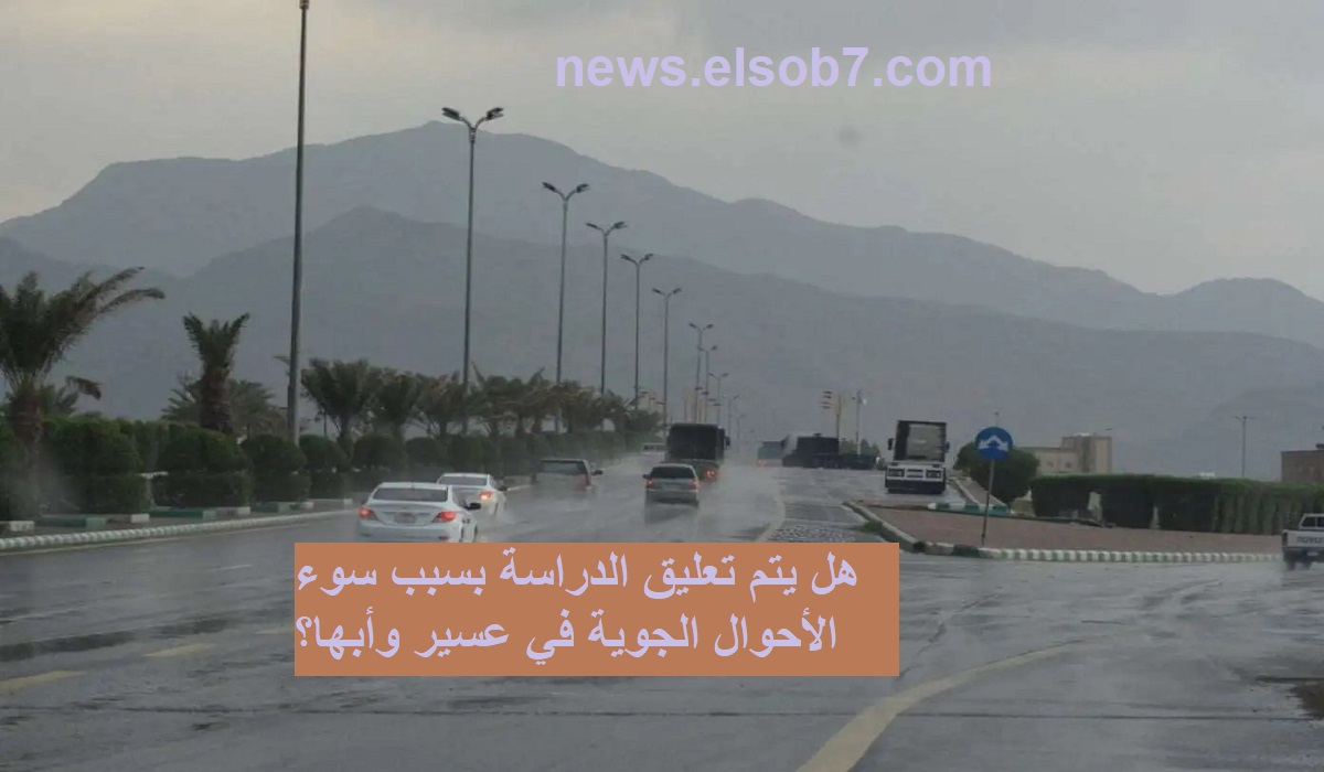 هل يتم تعليق الدراسة بسبب سوء الأحوال الجوية في عسير وأبها ومناطق أخرى؟