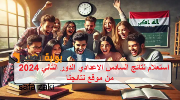 استعلام نتائج السادس الاعدادي الدور الثاني 2024 من موقع نتائجنا
