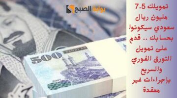 استلم 4.000.000 ريال لو عليك مديونية لتسدها . تمويل فوري بدون كفيل أو ضامن وسدد قرضك على 60 شهراً بمرونة 1