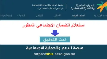 الاستعلام عن الضمان الاجتماعي برقم الهوية
