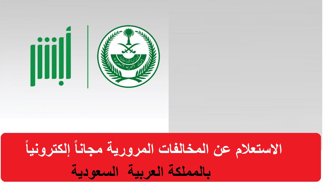 الرابط مفتوح… الاستعلام عن المخالفات المرورية مجاناً إلكترونياً في المملكة العربية السعودية 1446