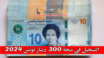 التسجيل في منحة 300 دينار تونس 2024