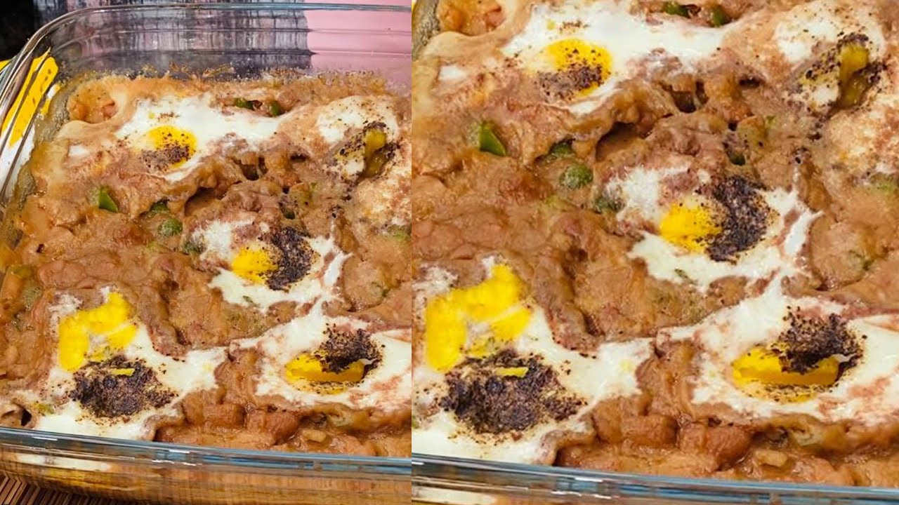 بالخطوات طريقة عمل طاجن الفول بالجبنة والبيض.. ابهريهم بالطعم