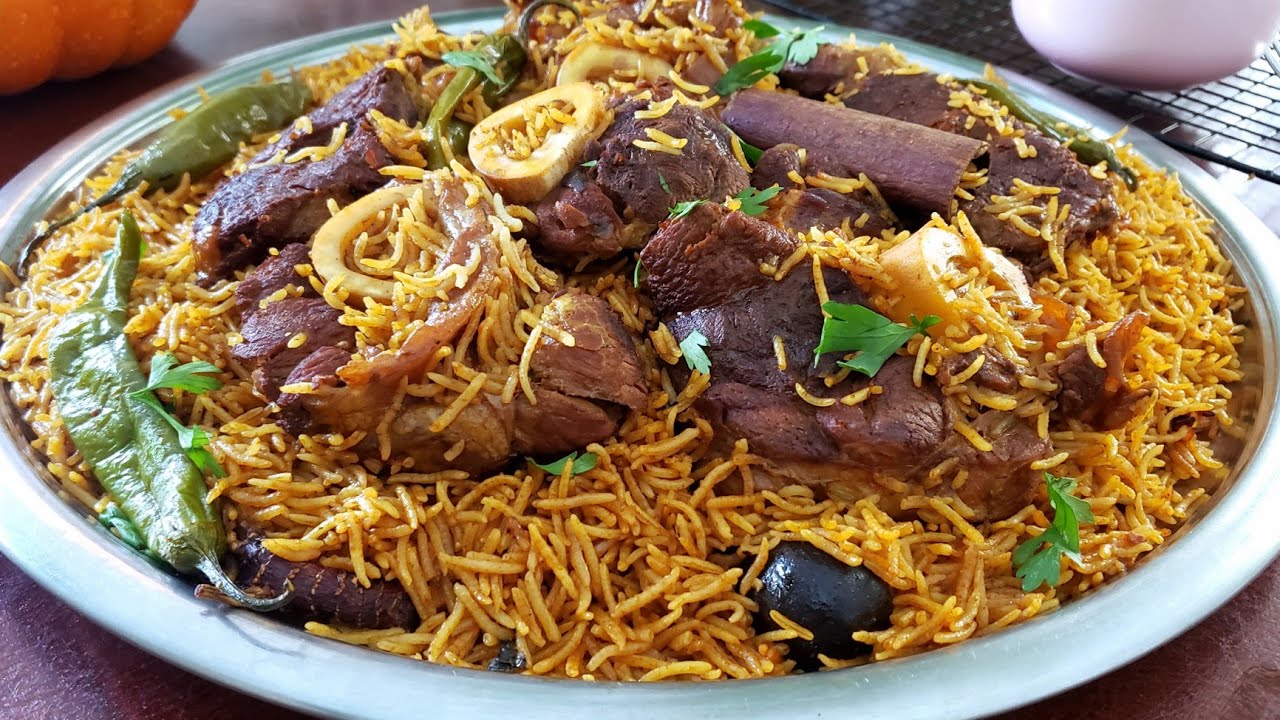 طريقة عمل الكبسة السعودي باللحم