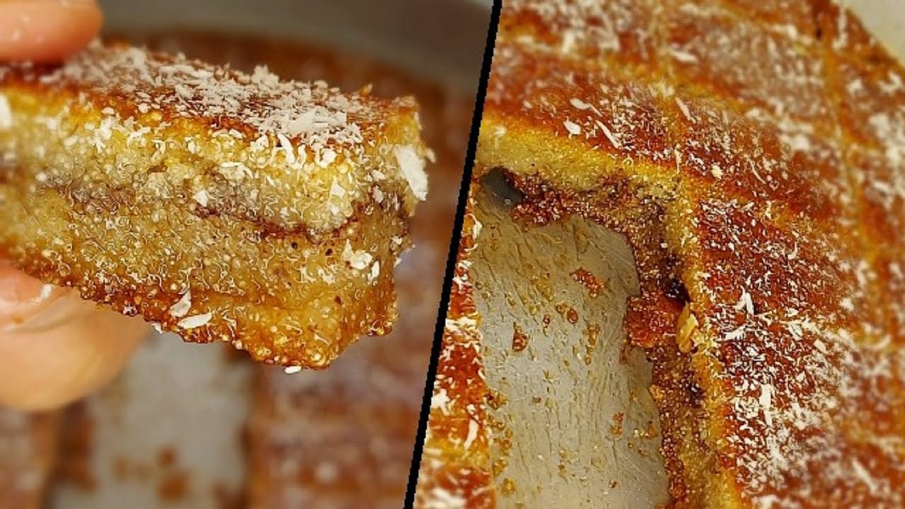 خطوات عمل النمورة العادية بمكونات بسيطة وسهلة