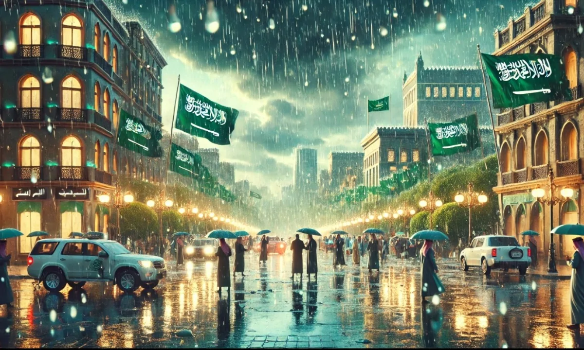 “سوء الطقس الآن”..تحذيرات من المركز الوطني للأرصاد المواطنين في اليوم الوطني السعودي من الأمطار والسيول