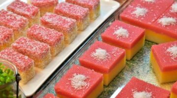 حلو بارد بثلاث طبقات بالسميد 1