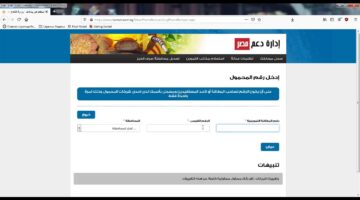 دعم مصر تحديث البيانات