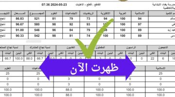 رابط نتائج الثالث متوسط 2024 الدور الثاني pdf موقع نتائجنا ووزارة التربية