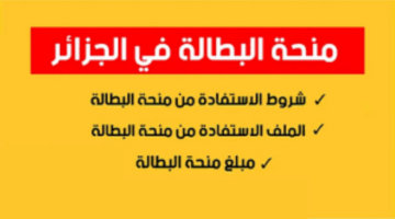 شروط منحة البطالة بالجزائر1