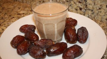 طريقة تحضير عصير التمر بالحليب