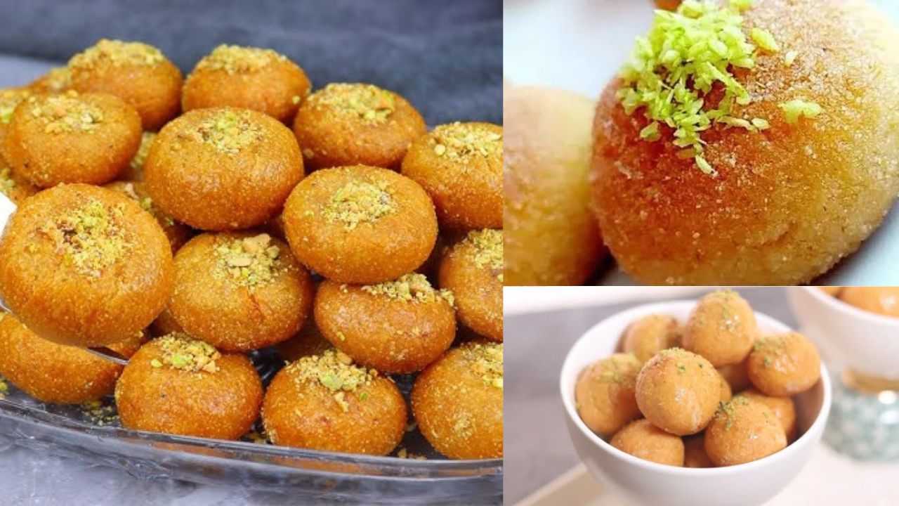 حلوى سهلة التحضير ولذيذة .. كرات البسبوسة بالسميد بشكلها وطعمها الرائع بمكونات بسيطة 5 حلوى سهلة التحضير ولذيذة .. كرات البسبوسة بالسميد بشكلها وطعمها الرائع بمكونات بسيطة