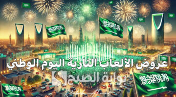 عروض الألعاب النارية اليوم الوطني