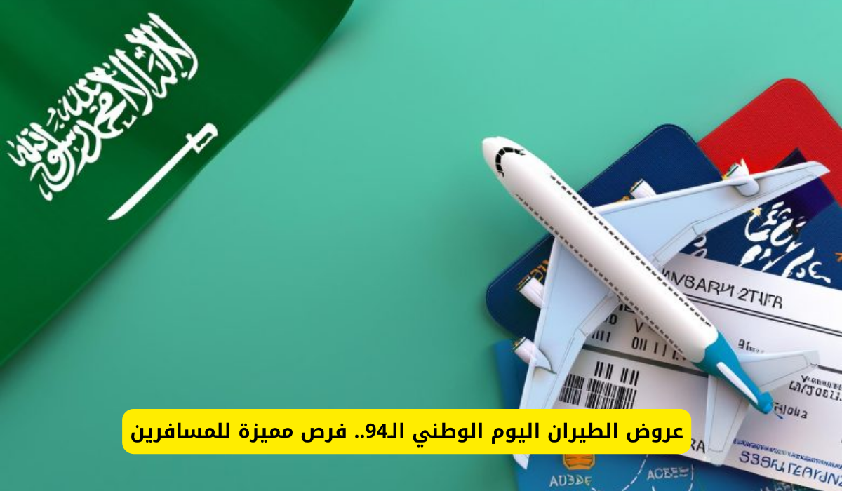 عروض الطيران الداخلي اليوم الوطني 94 وخصومات تصل لـ 50%