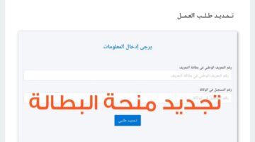 كيفية تجديد منحة البطالة في الجزائر 2024