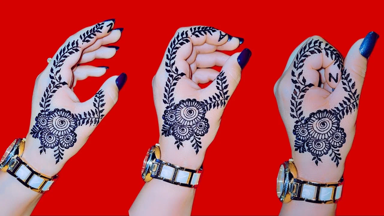 ارسمي بنفسك أي شكل يعجبك.... طريقة رسم الحنة في البيت بكل سهوله خطوة بخطوة 5 ارسمي بنفسك أي شكل يعجبك…. طريقة رسم الحنة في البيت بكل سهوله خطوة بخطوة