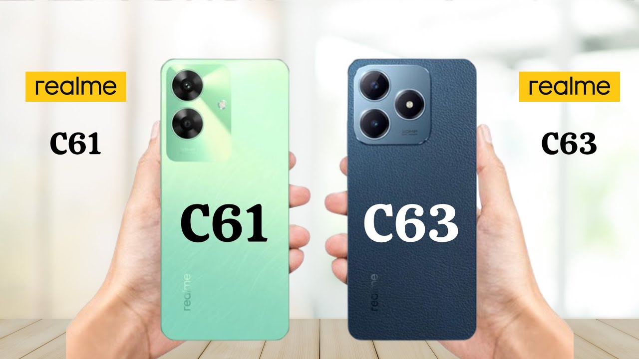 “شبيهين للأيفون في الفئة الاقتصادية” .. مقارنة بين هاتف Realme C63 وهاتف Realme C61 من حيث السعر والمواصفات