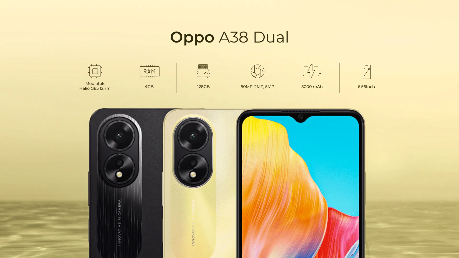 ملك الفئة الاقتصادية .. مراجعة شاملة لهاتف OPPO A38 المواصفات والسعر