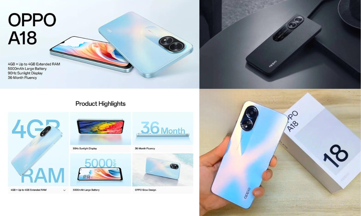 “أرخص موبايل في السوق”.. مواصفات هاتف Oppo A18 ببطارية قوية تعيش معاك العمر.. أفضل شاشة وأقوى أداء