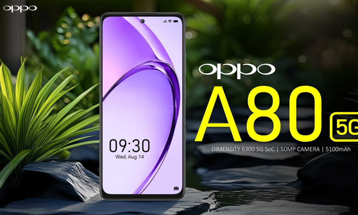 “أوبو تعود من جديد” كشف الستار عن هاتف Oppo A80 بدعم شبكات الجيل الخامس.. أحدث موبايل بمعالج قوي وبطارية ضخمة
