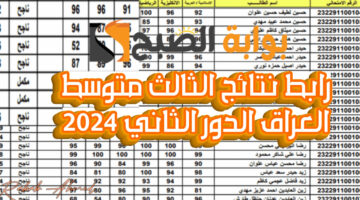 نتائج الثالث المتوسط الدور الثاني