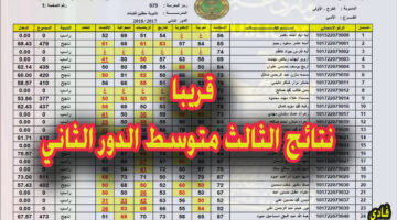 نتائج الثالث متوسط 2024 الدور الثاني 1