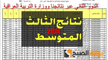 نتائج الثالث متوسط العراق 2024 1