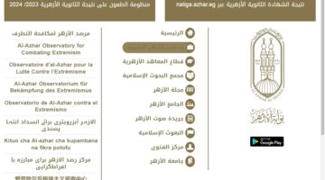 نتيجة الشهادة الثانوية الازهرية الدور الثاني 2024
