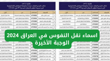 نقل النفوس في العراق