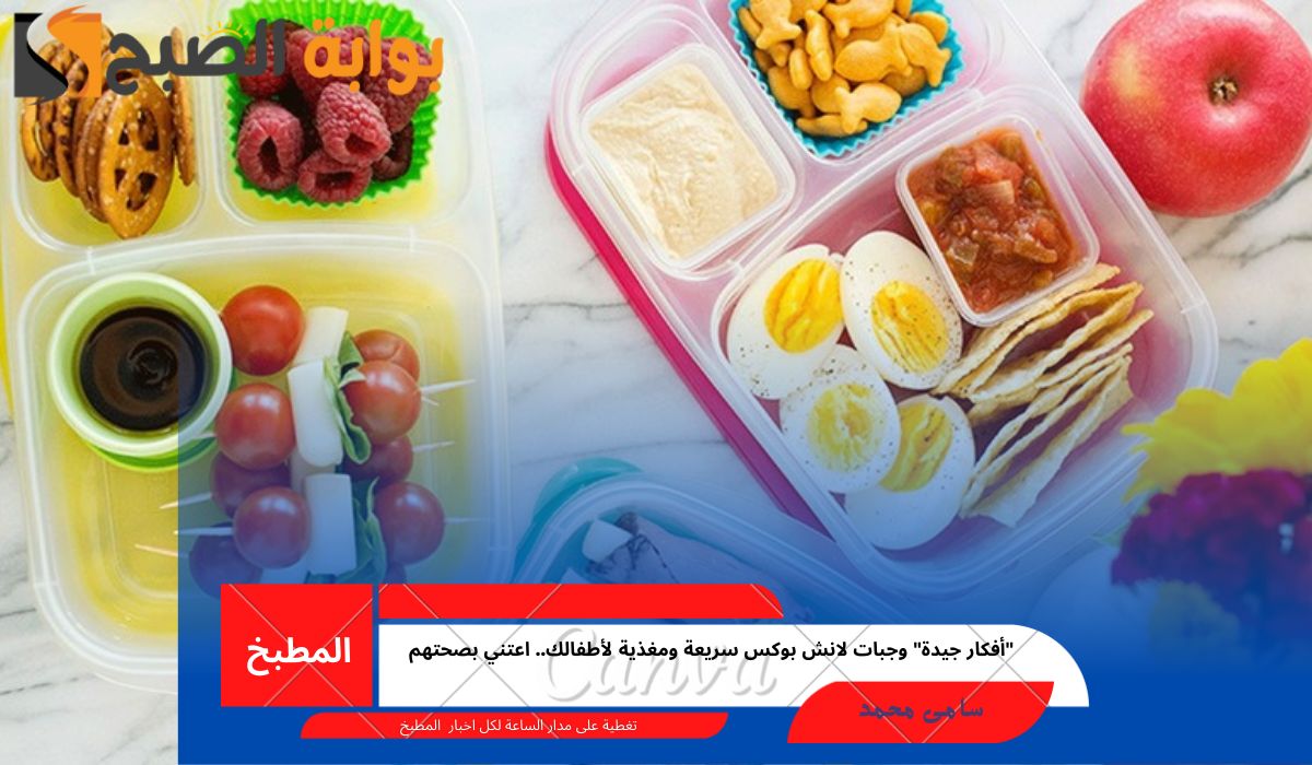 “أفكار جيدة” وجبات لانش بوكس سريعة ومغذية لأطفالك.. اعتني بصحتهم